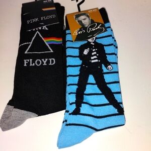 Pink Floyd & Elvis Socks